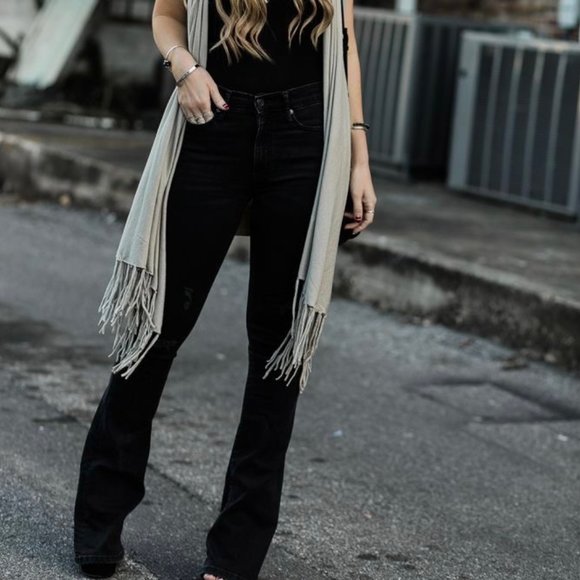 Free People Denim - We The Free Black Flare Jeans
